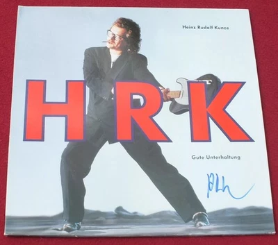 ORIGINAL SIGNIERT Heinz Rudolf Kunze - Gute Unterhaltung (1989) Vinyl LP - Bild 1 von 2