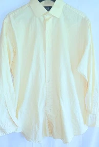 Polo Ralph Lauren Regent Calce Clásico Para Hombres 16 32/33 Camisa Manga Larga Amarilla - Imagen 1 de 10