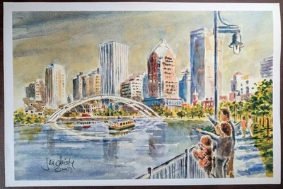 Póster en acuarela 2007, impresión "Spirit of the Genesee", Christy - Rochester, Nueva York Foto 1 de 4