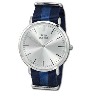 THINK positivo orologio da donna casual tessuto/nylon orologio da polso classico blu UTP3055B - Foto 1 di 4