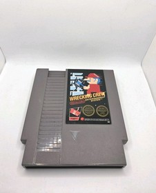 Nintendo NES 1987 Wrecking Crew Mario UK PAL 5 Screw Genuine Cart Tracked Post 