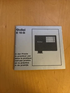 Rollei E 15 B Instruction Book/ Manual - Picture 1 of 1