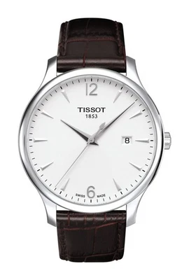 TISSOT T-Classic Tradition Orologio Uomo T063.610.16.037.00 Acciaio, Data, Pelle - Immagine 1 di 4