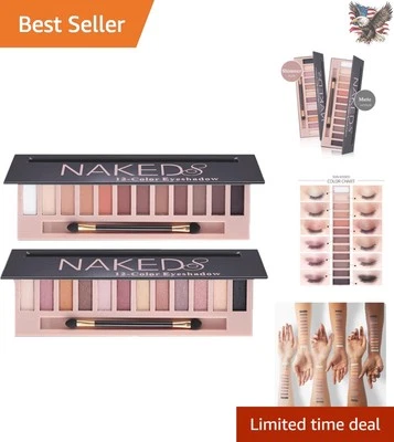 Versatile 2 Color Eyeshadow Palette - Soft Pigment, Water-Resistant & Blendable - Image 1 of 4