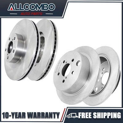 Front & Rear Disc Brake Rotors Kit for 2014 2015 2016 2017 2018 Subaru Forester - Image 1 of 4