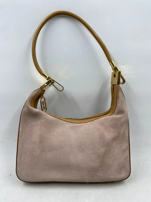 Gucci GG Pink Canvas Shoulder Bag - Image 1 of 4