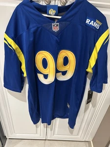NUEVO CON ETIQUETAS - Camiseta Nike On Field NFL Hombres L Los Angeles Rams Aaron Donald - Imagen 1 de 4