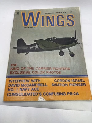 Wings Magazine October 1974 Vol 4 No 5 F6F Carrier Fighters Sentry - Image 1 of 3