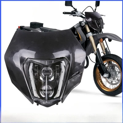 Máscara de faros LED DRL para SUZUKI DRZ400 E/S/SM DR200S DR650SE DRZ400SM DRZ400S Foto 1 de 4