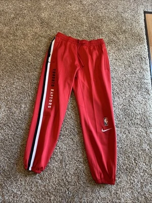 NEW Sz L  Toronto Raptors Nike 75th Anniversary Showtime On Court Pants - Image 1 of 4