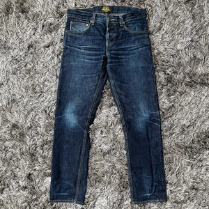 BRAVE STAR Jeans Mens 30 Blue Selvedge Denim Slim Straight USA Faded Distressed - Bild 1 von 23