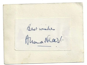 Anna Neagle + Harry Mooney + Victor King, Signed 1940s Autograph Album Page - Picture 1 of 2