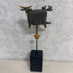 Vintage 1996 Williraye Studios WW1413 Cow Jumping Star 9.5" - Picture 1 of 9