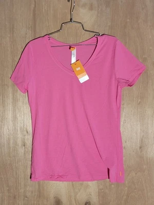 Camiseta para mujer Lucy cuello en V manga corta rosa talla grande nueva con etiquetas Foto 1 de 4