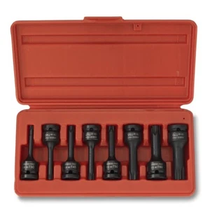 Juego de controladores de broca de impacto Dr. Torx Star de 1/2" GRADO PRO 8 piezas T30 a T70 Cr-Mo - Imagen 1 de 5