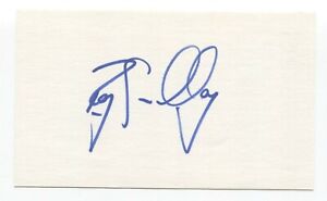 Roy Smalley Signed 3x5 Index Card Baseball Autographed Signature
