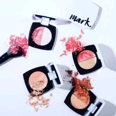 Avon Mark Dual Glow Cheek Colour & Highlighter Various shades VHTF Rare Blush - Image 1 of 2
