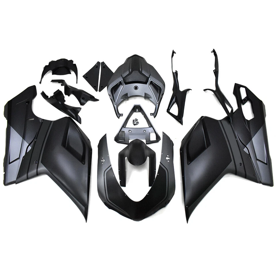 Matte Black Fairings Kit for Ducati 1098/848/1198 2007-2012 Injection Bodywork Foto 1 de 4