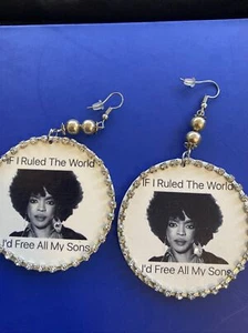 Lauryn Hill - If I ruled the world earrings Light Weight - Picture 1 of 3