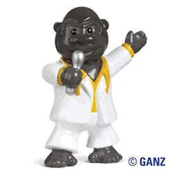 Webkinz Series 2 Figure - Pop Groovin' Gorilla 2.0" Toy Web000475 Cover
