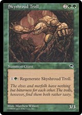 SKYSHROUD TROLL ~mtg EX-NM Tempest Common x4