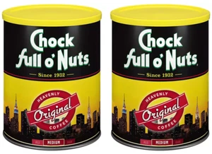 Paquete de 2 Chock Full O'Nuts Heavenly Molido Café, Mezcla Original, 48 OZ Envío GRATIS - Imagen 1 de 2