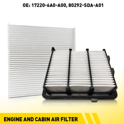 New Combo Set Engine Cabin Air Filter For 2018-2021 Honda Accord 1.5L Turbo Only - Image 1 of 4