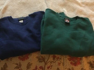 USA 2 Sweatshirts Olympic JC Penny Long Sleeve Crew Neck Blue/Green Men XL VTG - Picture 1 of 5