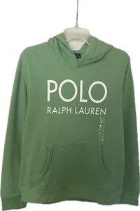 Polo Ralph Lauren Youth Boys Fleece Hoodie Green Size XL (18-20) - Picture 1 of 4