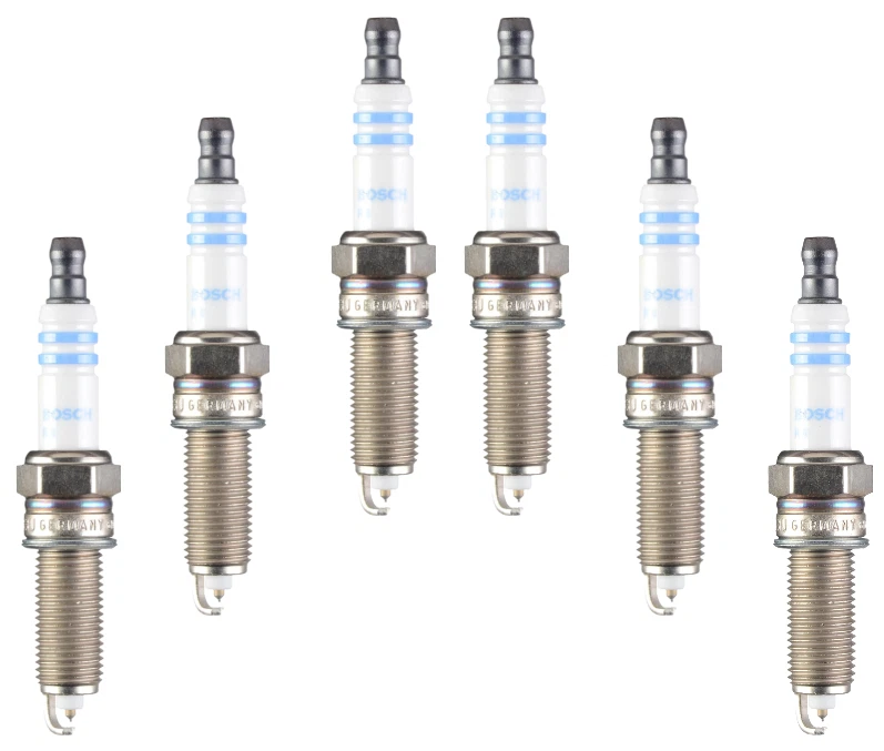 Set of 6 Bosch Spark Plugs for Hyundai Azera, Genesis Coupe, Santa Fe - Image 1 of 1