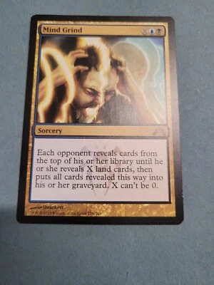 MTG Mind Grind - Gatecrash - Rare Multicoloured Card - Image 1 of 2
