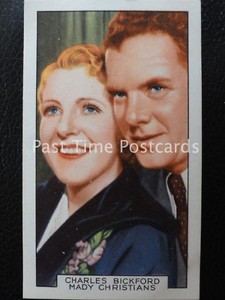 Single: Charles Bickford & Mady Christian No.31 'FILM PARTNERS' Gallaher Pub1935