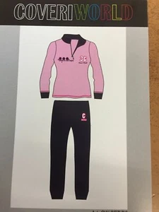 Pigiama Donna Coveri in caldo Cotone tipo Tuta mezza zip Art. 09 - Foto 1 di 5