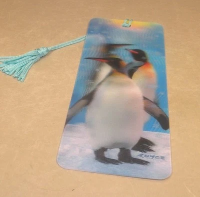 New 3D Lenticular Bookmark -Snowflakes- with Tassle - Image Pops Right Out - Image 1 of 2