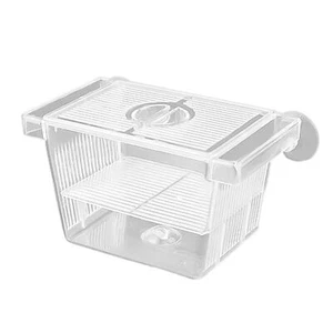 Acrylic Fish Breeding Isolation Box Betta Fish Aquarium Breeder Fish Tank Hatch - Picture 1 of 13