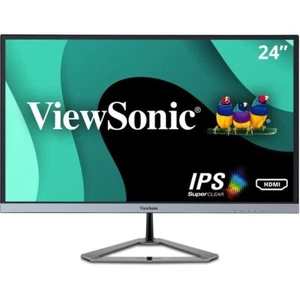Viewsonic VX2476-SMHD 24" 1080p Ultra Thin IPS Monitor HDI- DP VGA Speaker Black - Picture 1 of 5