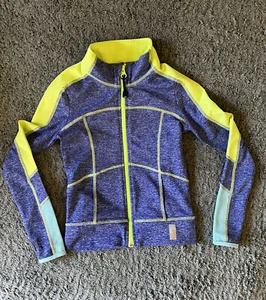 Z By Zella Girl Blue Athletic Mock Neck Zip-Up Sweater Track Jacket Sz XXS 4 - Picture 1 of 8