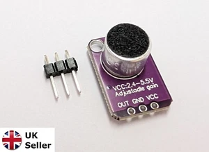 MAX4466 Electret Microphone Amplifier Breakout : WLED : ESP32 : Sound - Picture 1 of 2