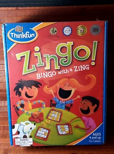 ZINGO Bingo ThinkFun Educational New Factory Sealed Words Pictures Ages 4+ - Picture 1 of 8