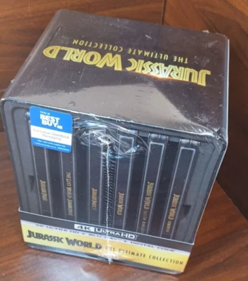 Jurassic World: The Ultimate Collection Steelbook (4K UHD+Blu-ray) NEW-Free S&H - Image 1 of 4