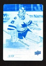 2022-23 UD Extended Series UD Canvas Printing Plate Cyan #C331 James Reimer 1/1