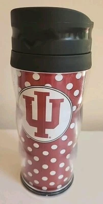 Vaso de café de viaje Whirley DrinkWorks libre de BPA Indiana University IU Hoosiers Foto 1 de 2