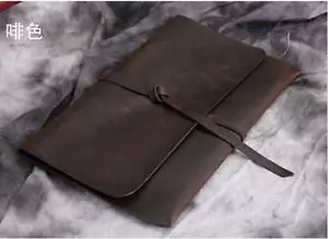 Archivo Carpeta Bolsillo Vaca Cuero Bolso Mensajero Maletín Personalizar Talla Z040 - Imagen 1 de 7