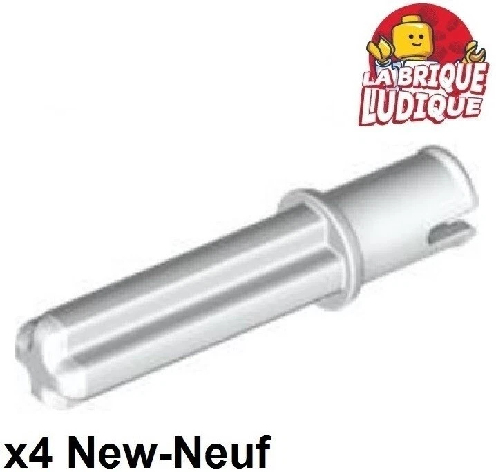 LEGO Technic 4x Axle Achse 2L Stift Without Friction Grate 3L Weiß/Weiß 65249 - Bild 1 von 1