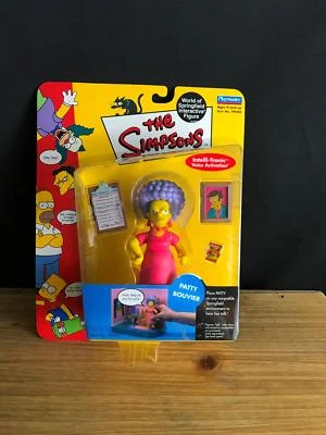 2001 Los Simpson WOS serie interactiva 4 Patty Bouvier figura de juguete sellada nueva Foto 1 de 3