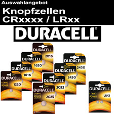 Duracell Knopfzelle 3V-Batterie CR2032 CR2025 CR1620  CR2016 CR1616 CR1220