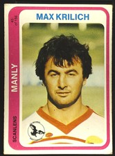 1979 #45 Max Krilich Manly Sea Eagles Scanlens rugby league NRL card