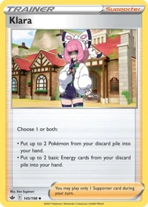 Pokémon TCG Klara 145/198 - Uncommon - Chilling Reign NM/M - Picture 1 of 1