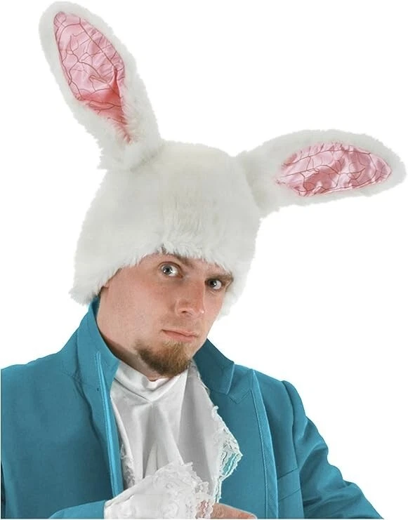 Elope Alice in Wonderland White Rabbit Ears Hat - Image 1 of 1