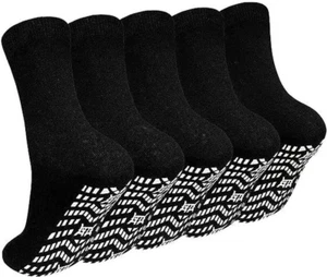 5 Pairs Non Slip Grip Socks - Ideal for Yoga, Pilates, Hospital Use - Men & Wome - Picture 1 of 12